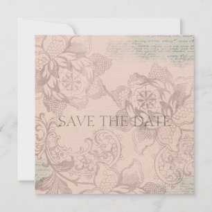 Anúncios de Salve a Data em Floral Vintage
