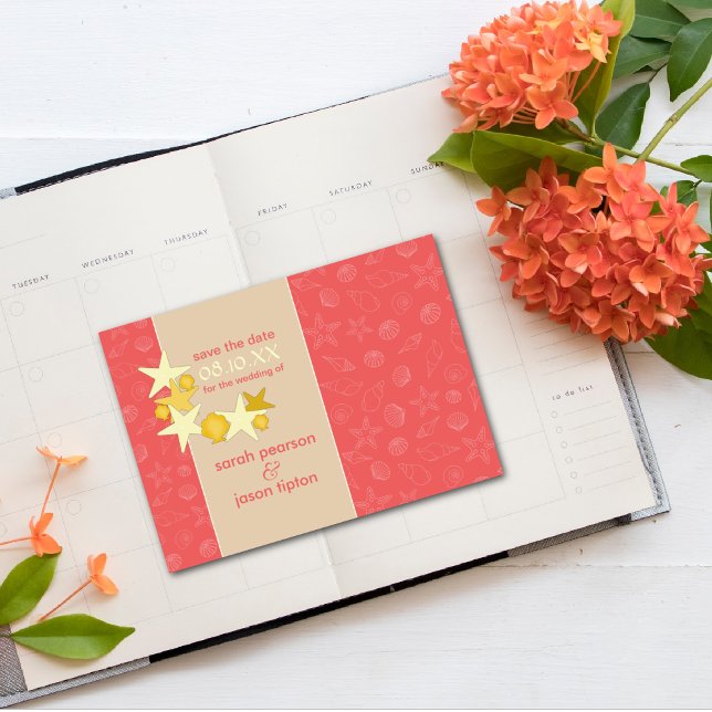 Anúncios de Salve a Data {Tema Casamento na Praia} (Criador carregado)