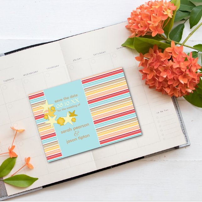 Anúncios de Salve o Dia {Tema Casamento na Praia} (Criador carregado)