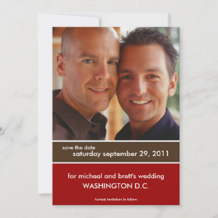 Anúncios de Save the Date de Casamento {Color Bloc