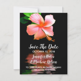 Anúncios de Save the Date de Hibisco Tropical