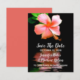 Anúncios de Save the Date de Hibisco Tropical