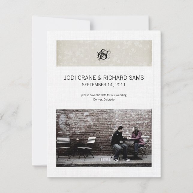 Anúncios de Save the Date Simples (Frente)