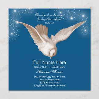 Anúncios de Serviço Memorial Blue Dove
