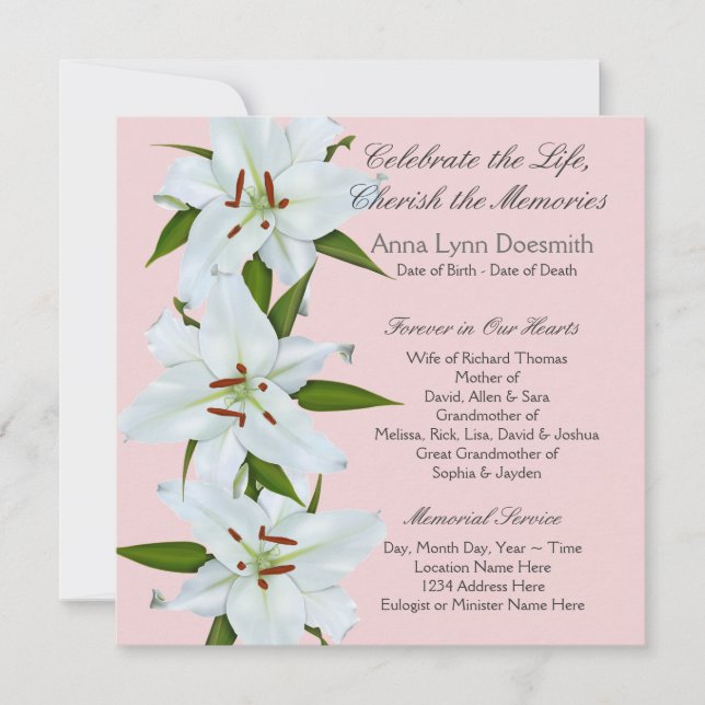 Anúncios de White Lily Funeral (Frente)