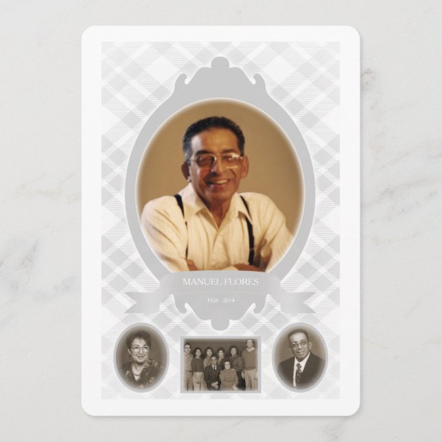 anúncios do memorial de fotos da família (Frente)