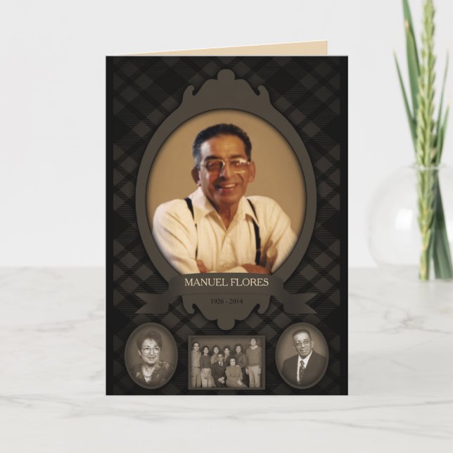 anúncios do memorial de fotos da família (Frente)