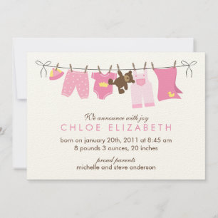 Anúncios do nascimento do bebê do dia da