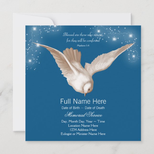 Anúncios do Serviço Memorial da Porta Azul (Frente)