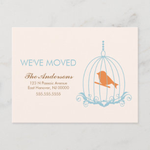 Anúncios moventes do Birdcage azul