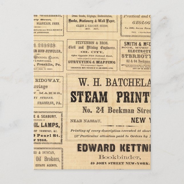 Anúncios para petróleo (Frente)