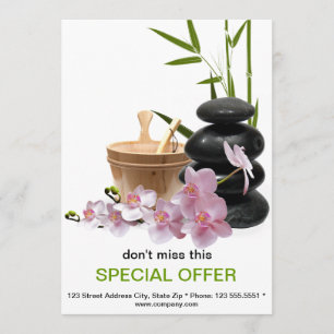 Anúncios personalizados do folheto de resort SPA e