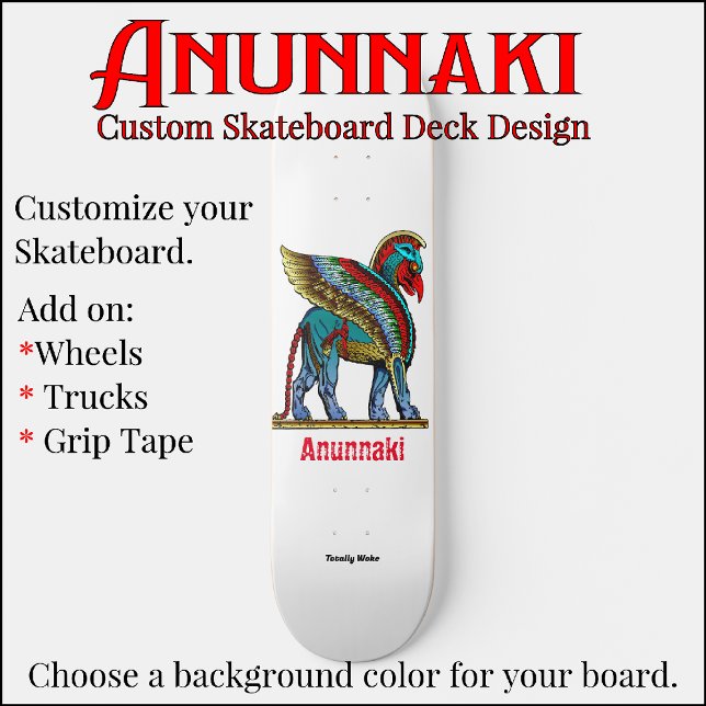 Anunnaki - Skateboard Personalizada (Criador carregado)
