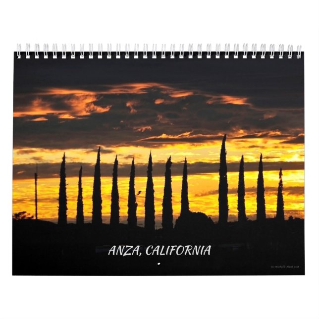 Anza, Calendário de Doze Meses na Califórnia (Capa)