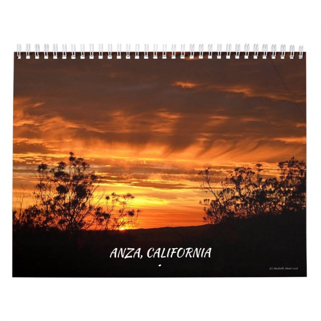 Anza, Calendário de Doze Meses na Califórnia (Capa)