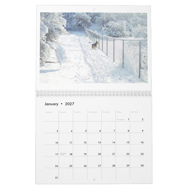 Anza, Calendário de Doze Meses na Califórnia (Jan 2027)