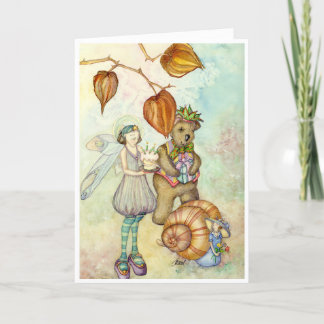 ao cartão de aniversário da festa