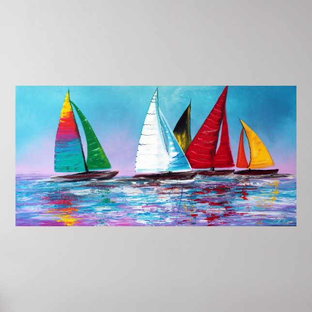 Ao Longo Do Poster Do Mar (Frente)