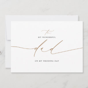 Ao Meu Pai No Meu Elegante De Dia De Casamento