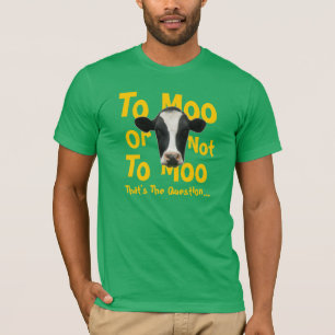 Ao MOO ou não ao t-shirt engraçado da vaca do MO
