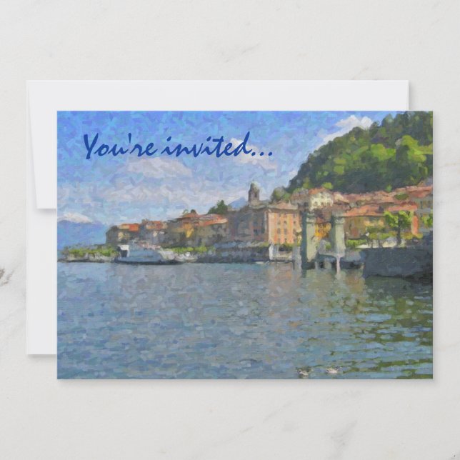 Ao norte dos convites de festas de Italia (Frente)