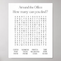 Ao redor do Poster de Pesquisa do Office Word