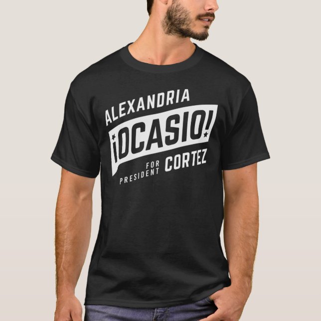 AOC for President Essential T-Shirt (Frente)