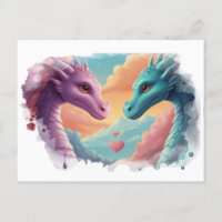 *~AP48 Convite de Foto Revelação de Gênero Dragon 