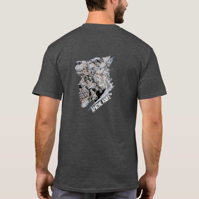 Apache Kinfe ®️ ™️ 🇺 🇸 Camiseta Apache Wolf (Verso)