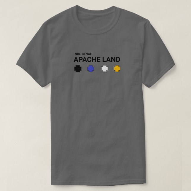 Apache Knife® Apache Land #18 T-Shirt (Frente do Design)