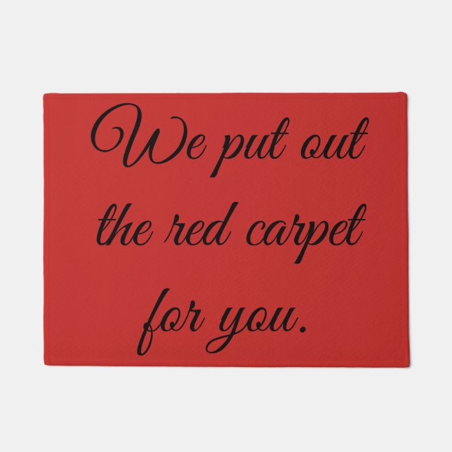 Apague o tapete vermelho (Frente)