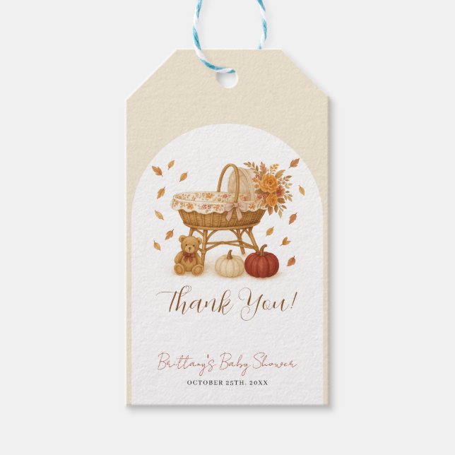 Apaixonando a etiqueta de presente do Chá de frald (Frente)