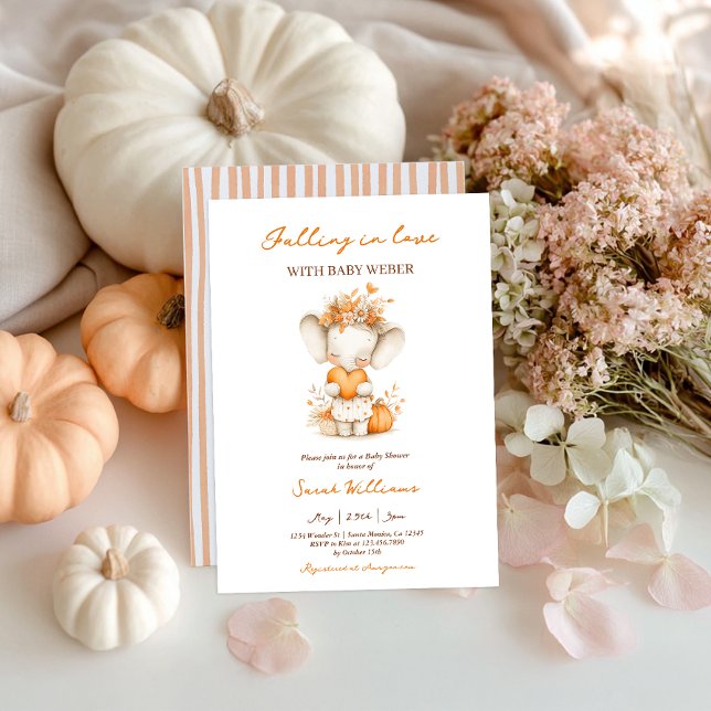 Apaixonando pelo Convite ao Chá de fraldas de Abób (Criador carregado)