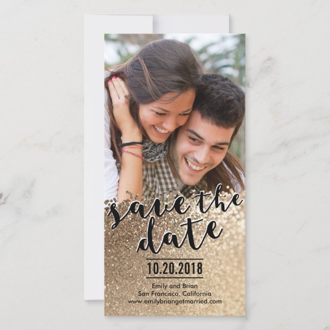 Apaixonando Poupa Os Cartões com fotos De Data (Frente)