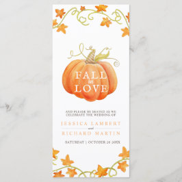 Apaixonar o programa de casamento de abóbora aquát