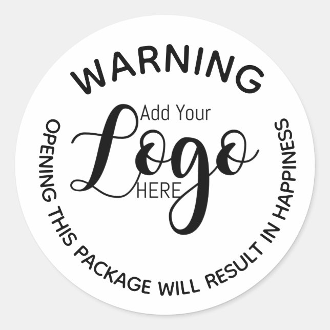 Aparência de aviso do autocolante (Frente)