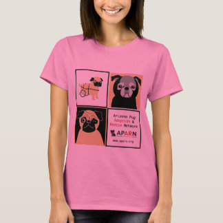 APARN Resgate Pugs Meninas Micro Fibra T-Shirt