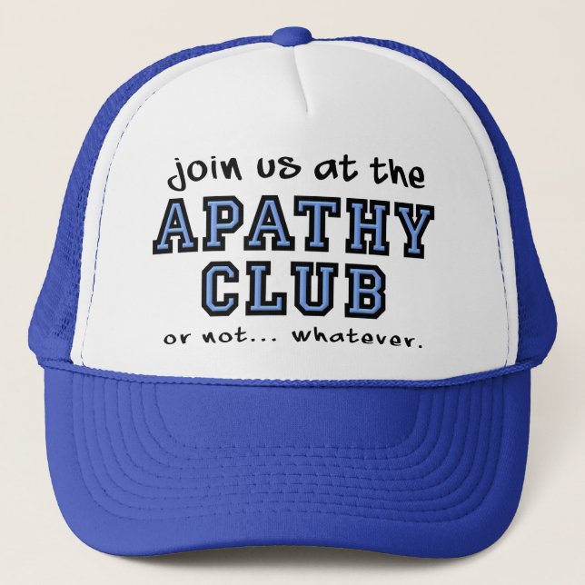 Apathy Club Funny Hat Ball Boné (Frente)