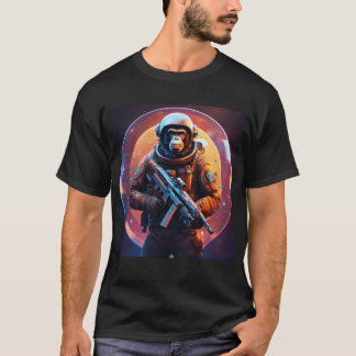 Ape com uma arma: T-Shirt de potência selvagem