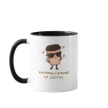 Apegado Emocionalmente Ao Café Caneca De Café Engr