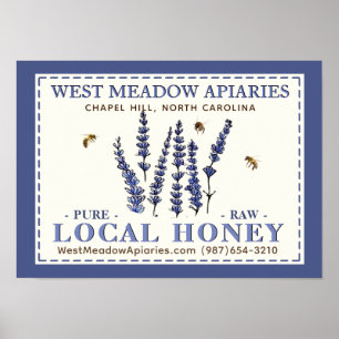 Apelido Farmer's Market Local Honey Poster