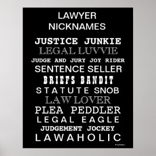 Apelidos e Sinônimos do Funny Lawyer Office Poster