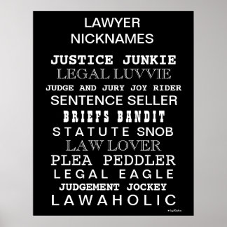 Apelidos e Sinônimos do Funny Lawyer Office Poster