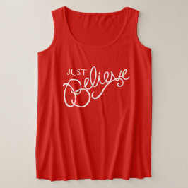 Apenas acredite no slogan da camiseta gráfica de t