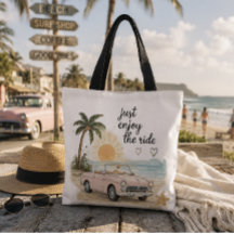 Apenas Aproveite A Viagem Bolsa Tote Praia