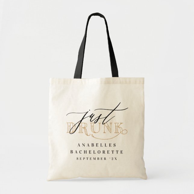 Apenas bebado de solteiro bolsa (Frente)