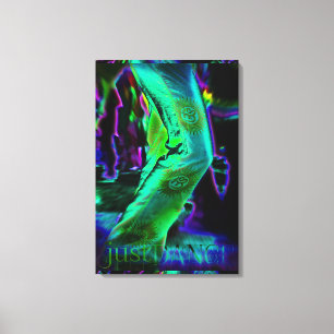Apenas canvas psicadélicos das cores da dança