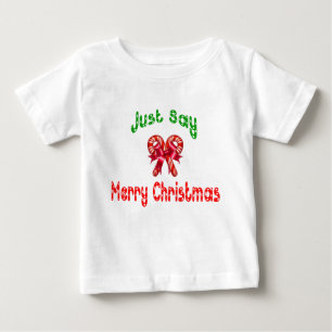 Apenas diga a camisa dos miúdos do Feliz Natal