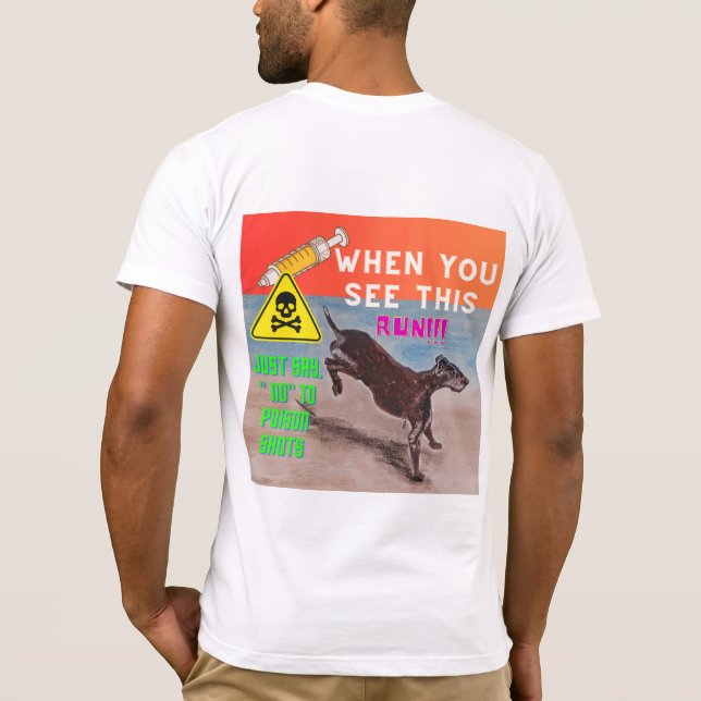 apenas diga não! cavalo chutando T-Shirt (Verso)