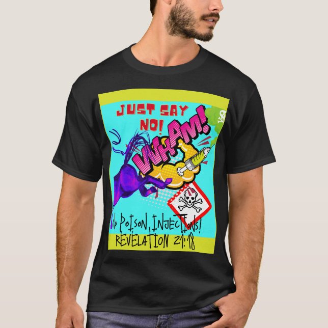 apenas diga não! cavalo chutando T-Shirt (Frente)